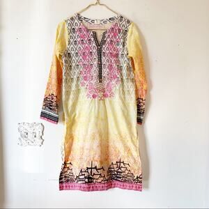 Pineapple Print SK Kurta Tunic